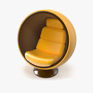 3D Retro Bubble Chair