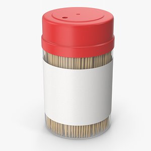 3D Red Toothpick Pack