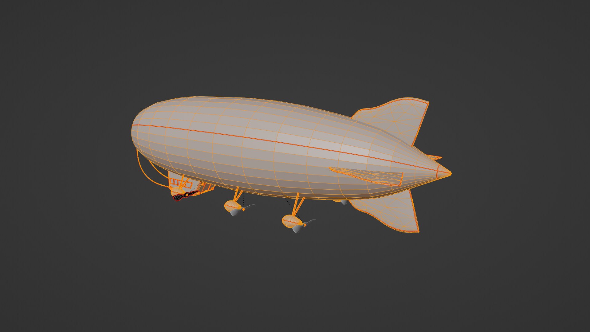Airship PBR Low Poly Animated 3D Model - TurboSquid 1940026