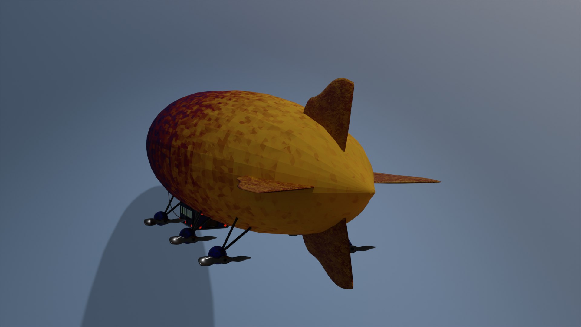 Airship PBR Low Poly Animated 3D Model - TurboSquid 1940026