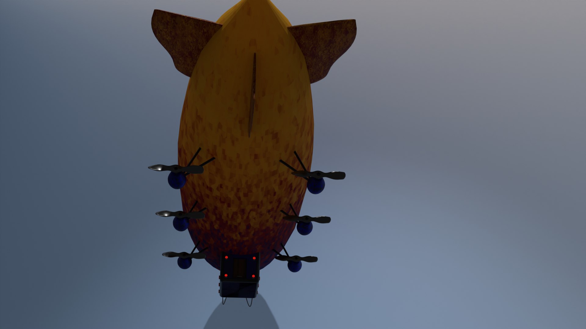 Airship PBR Low Poly Animated 3D Model - TurboSquid 1940026