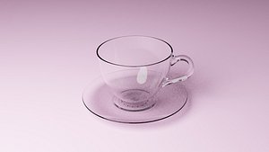 3D cup modeled model