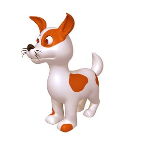 3D model dog cartoon