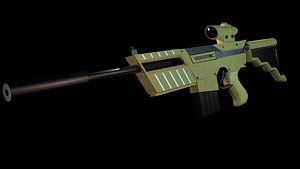sci-fi sniper rifle