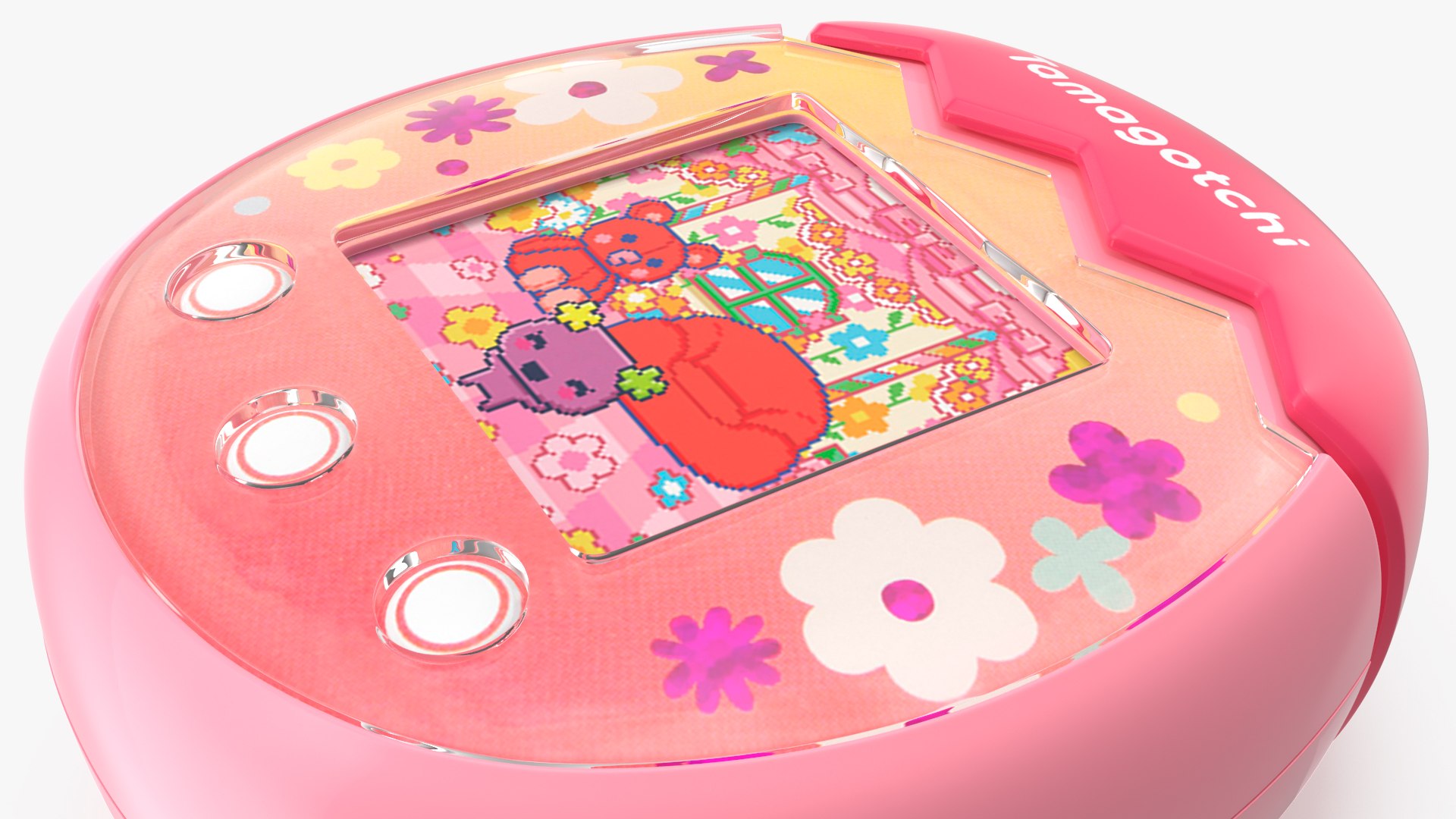 Tamagotchi Pix Floral Pink 3D model - TurboSquid 2040485
