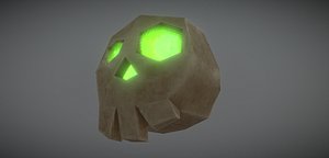 3D model fantasy skull