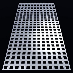 Perforated panel with 36 percent opening 25O117 3D model