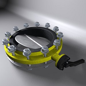 cinema4d butterfly valve