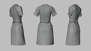 3D Dress 41 Vivid Cerulean