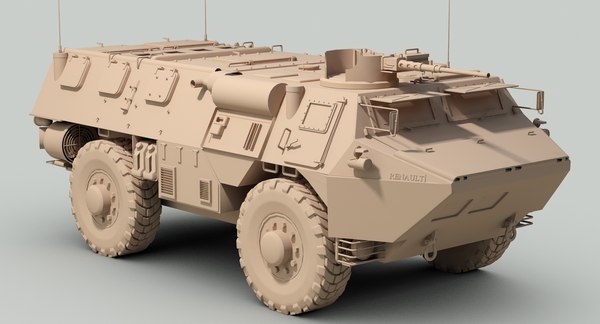 French Vab 4x4 Apc 3d Max