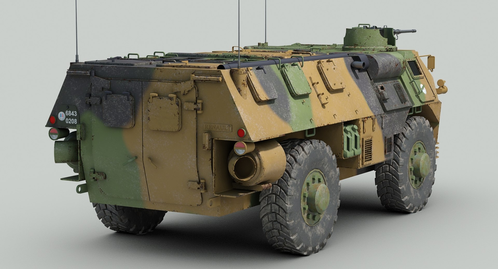 French Vab 4x4 Apc 3d Max