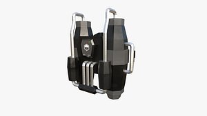 3D Jetpack Low Poly J04 - SciFi Character Design model
