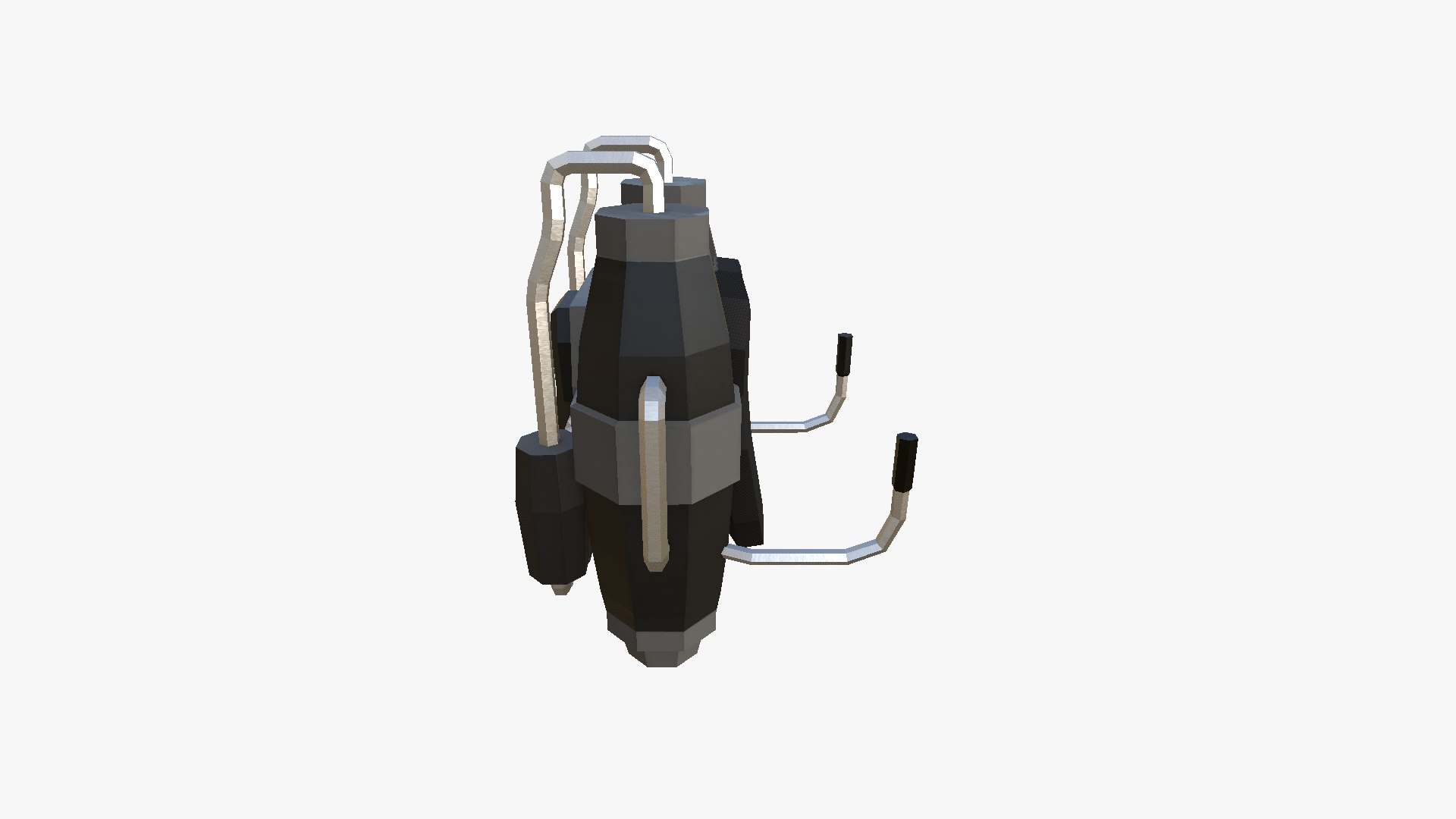 3D Jetpack Low Poly J04 - SciFi Character Design Model - TurboSquid 2256418