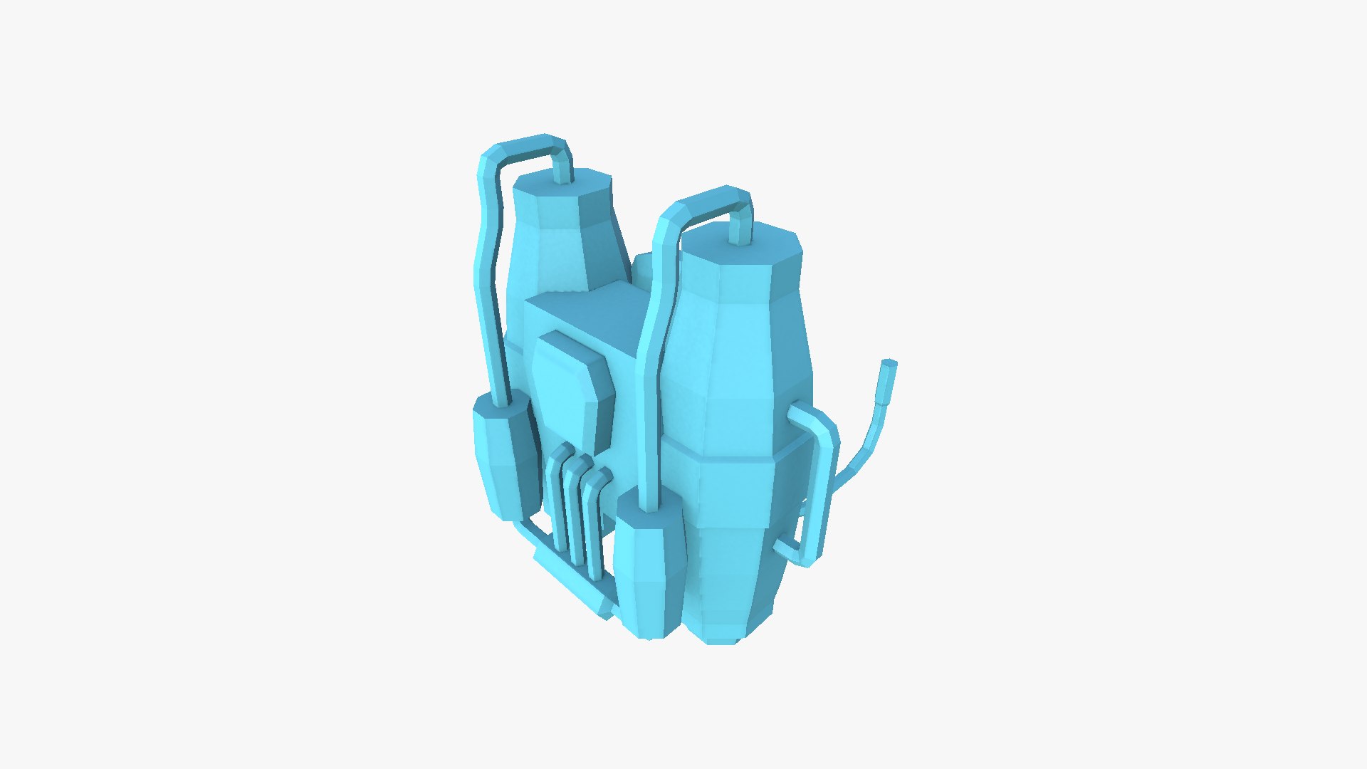 3D Jetpack Low Poly J04 - SciFi Character Design Model - TurboSquid 2256418
