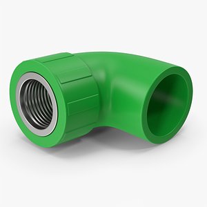 Plastic Female 90 Degree Threaded Pipe model