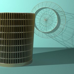 wire waste paper baskets 3d model