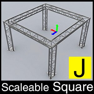 cinema4d adjustable truss square