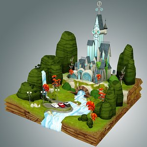 fantasy castle c4d