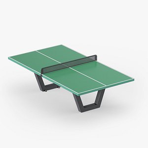 3D Ping-pong Table Outdoor Green