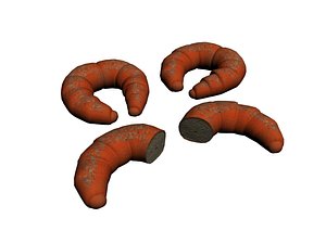 croissant bread 3D model
