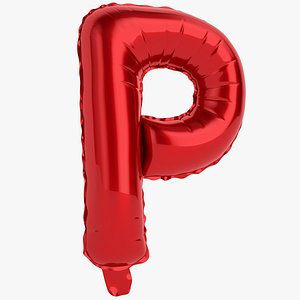 balloon letter p 3D model