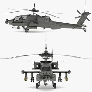 Boeing AH-64D Apache Longbow Helicopter with Cockpit