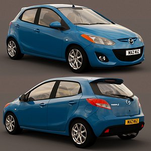 mazda mazda2 2012 3D
