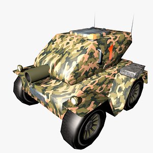 funny cartoon tank model