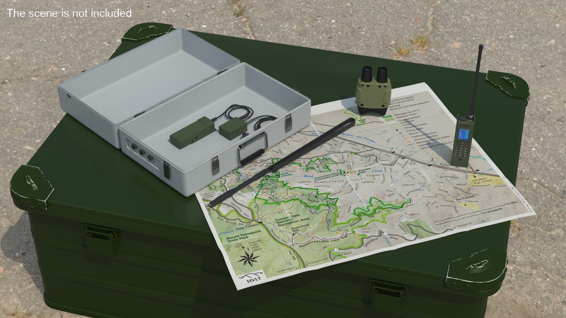 3D Azart R-187 P1 Reconnaissance Command Set With Terrain Map ...