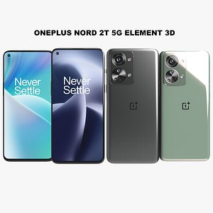 OnePlus Nord 2T 5G All Colors in Element 3D model