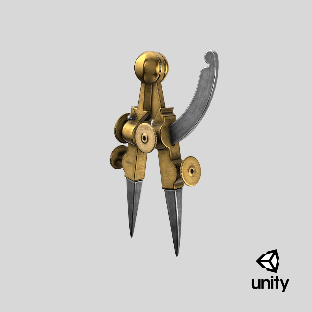 3D Vintage Dividers Drafting Compass https://p.turbosquid.com/ts-thumb/8J/R7ogHp/Hv/stemcell_unity_render/png/1674886140/1920x1080/fit_q87/caa7191b79c340317d690d56fefcc2134ad56f75/stemcell_unity_render.jpg