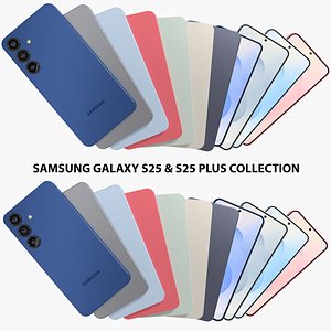 3D Samsung Galaxy S25 and S25 Plus Collection model