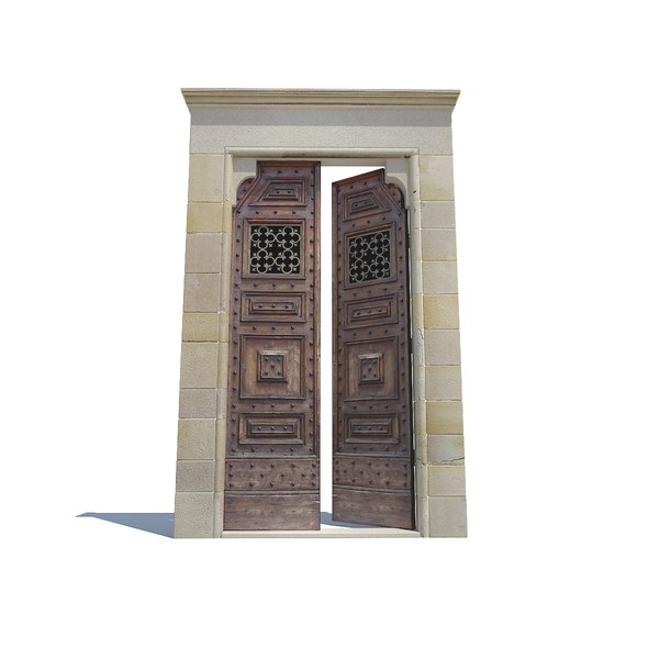 3d model medieval italian stone doorway