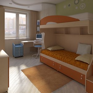 3D children room model