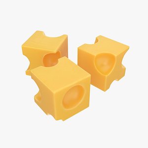 3D model cheese cube