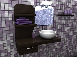 c4d bathroom interior