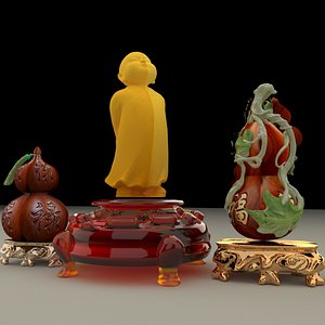 chinese gourd 3D model