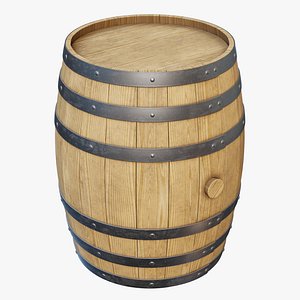 Wooden Barrel 03