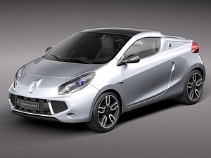 3d renault wind sport 2011 model