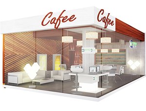 Caffe Resturant Design a562 3D model