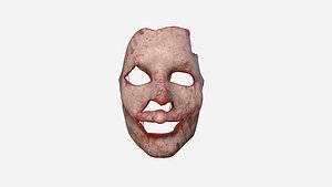 Human Skin Terror Mask A02 Blood Fingers - Character Costume