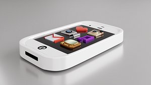 Cute White Vintage iPhone And Icons