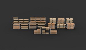 metal garment rack set 3D model model
