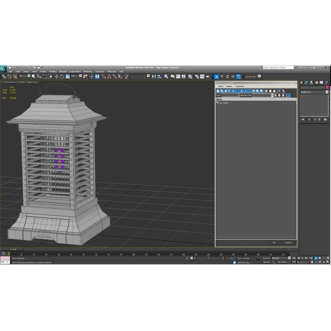 3d model bug zapper