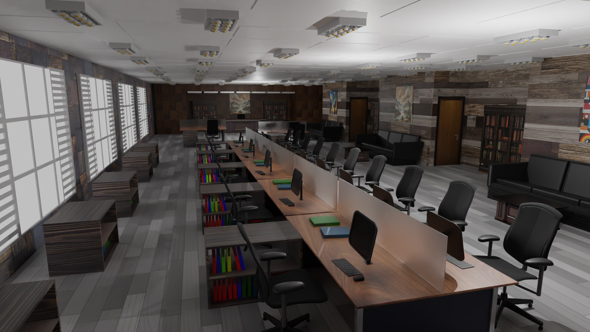 3D Office Interior - TurboSquid 2177241
