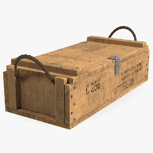 Vintage Military Wooden Ammo Box