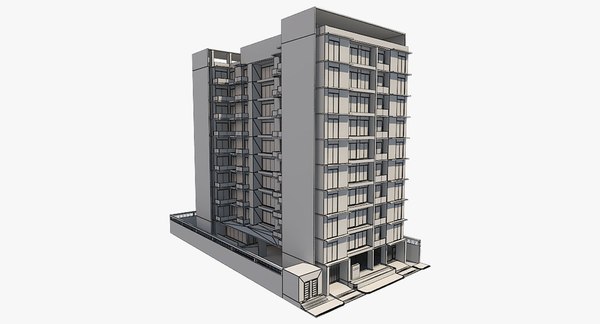 Building apartment model - TurboSquid 1252079