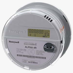 Electricity Meter Honeywell A4RES ON 3D model