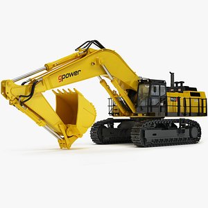 3D Crawler Excavator Mining Generic