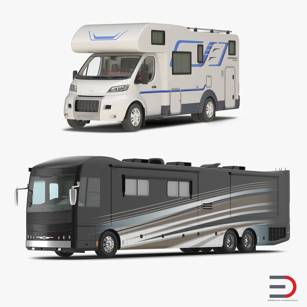 Motorhomes 3D Models Collection 3D model preview